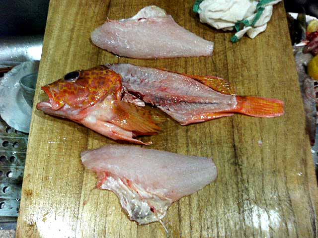 カサゴ アラカブ のおろし方 捌き方 ３ 柵取り 魚料理と簡単レシピ