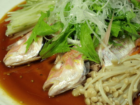 イトヨリダイの中華風蒸し魚 万能タレ たれコレ レシピ 魚料理と簡単レシピ