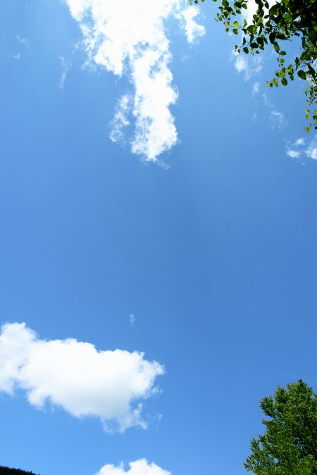#003　青い空、白い雲