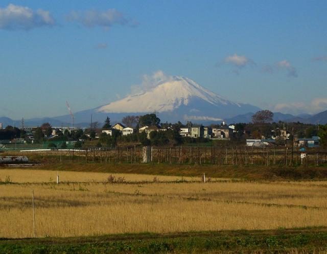 富士山：クリックして大きな画像でご覧下さい